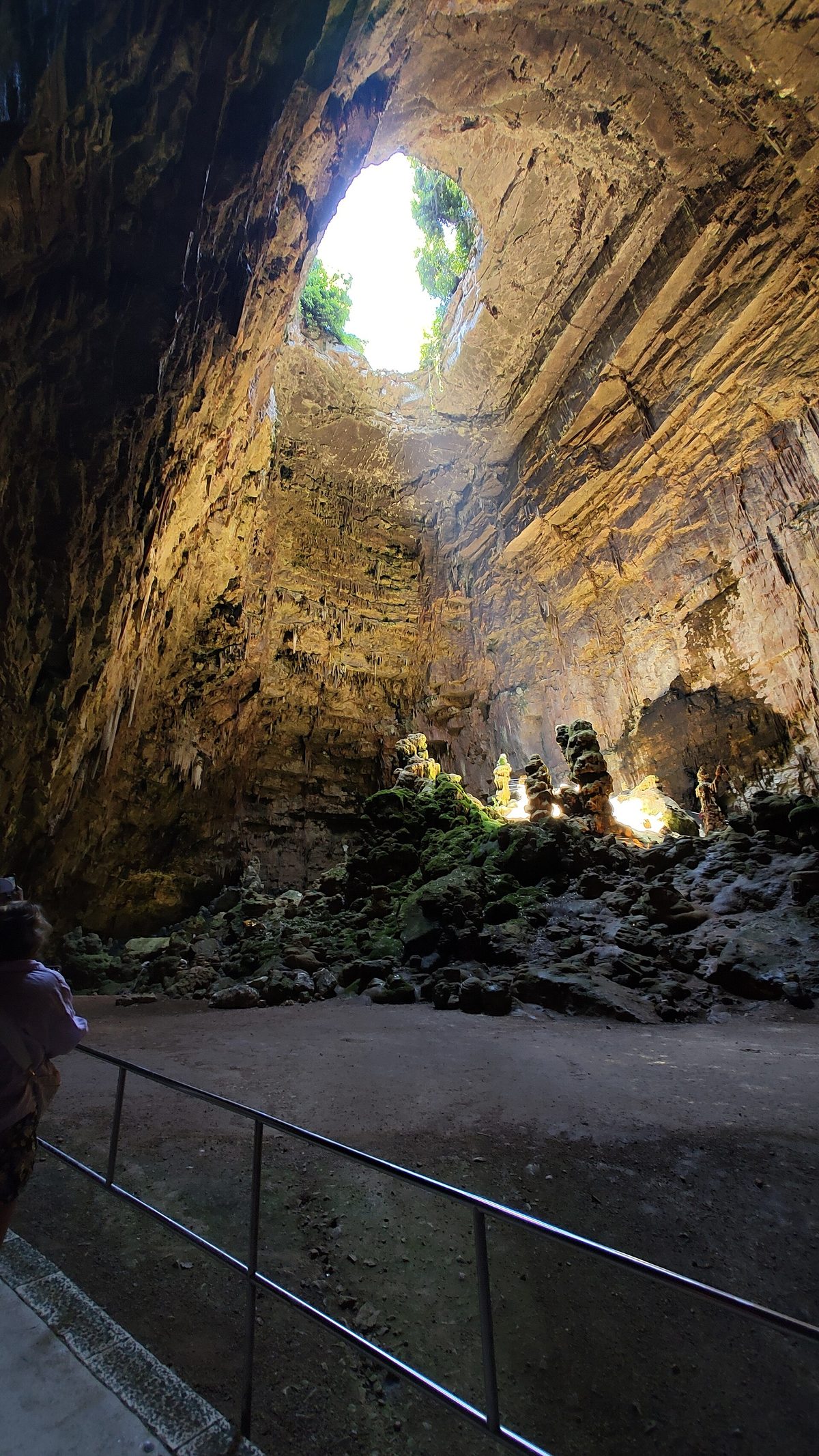 Il percorso di visita all'interno delle Grotte di Castellana